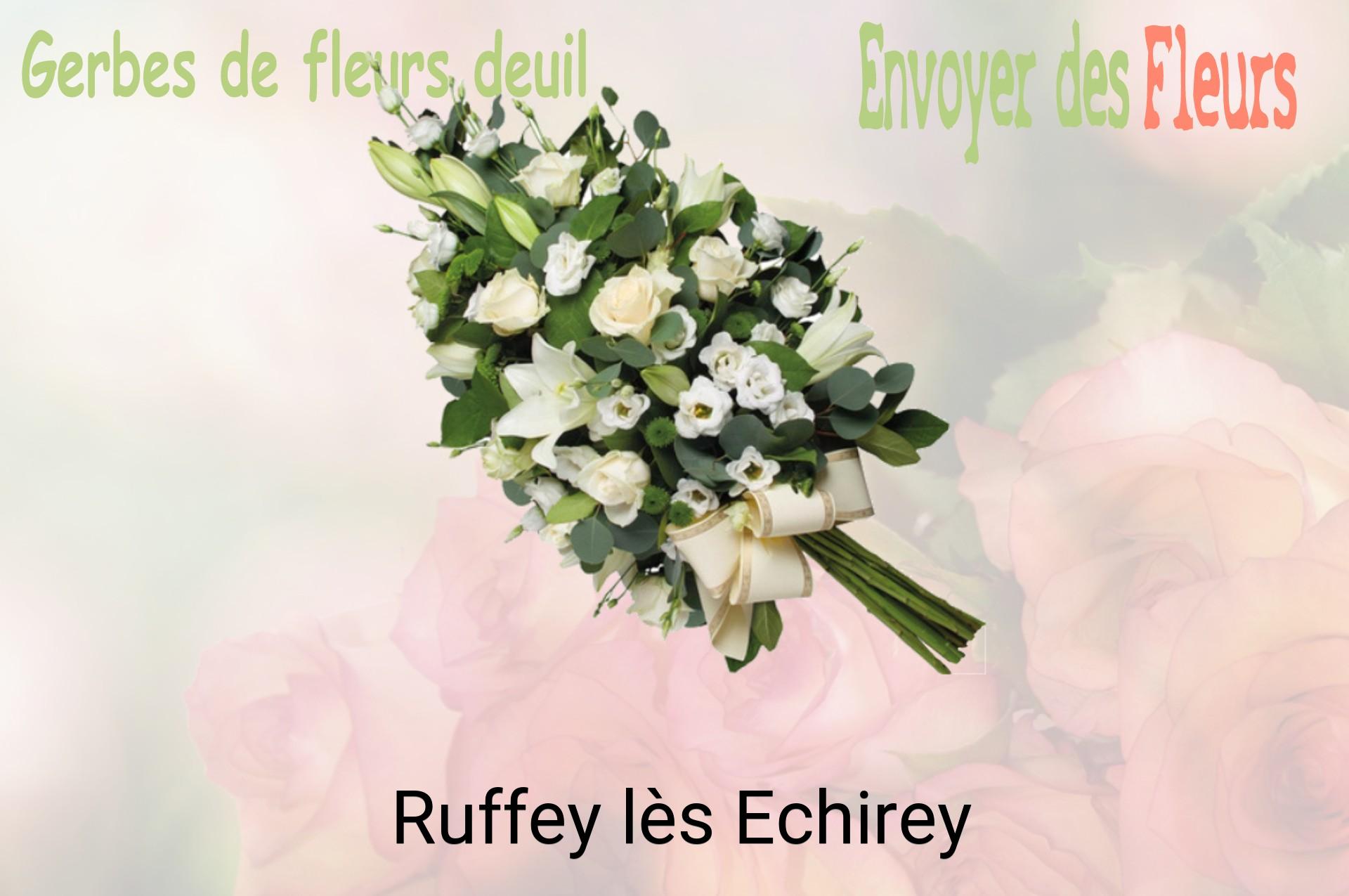 Gerbe de fleurs de deuil livrée à Ruffey-lès-Echirey